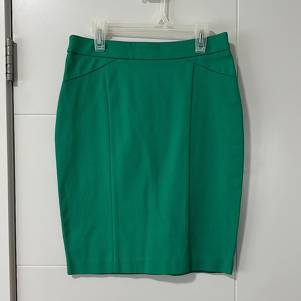Le Château Green Mini Pencil Skirt size US 1/2